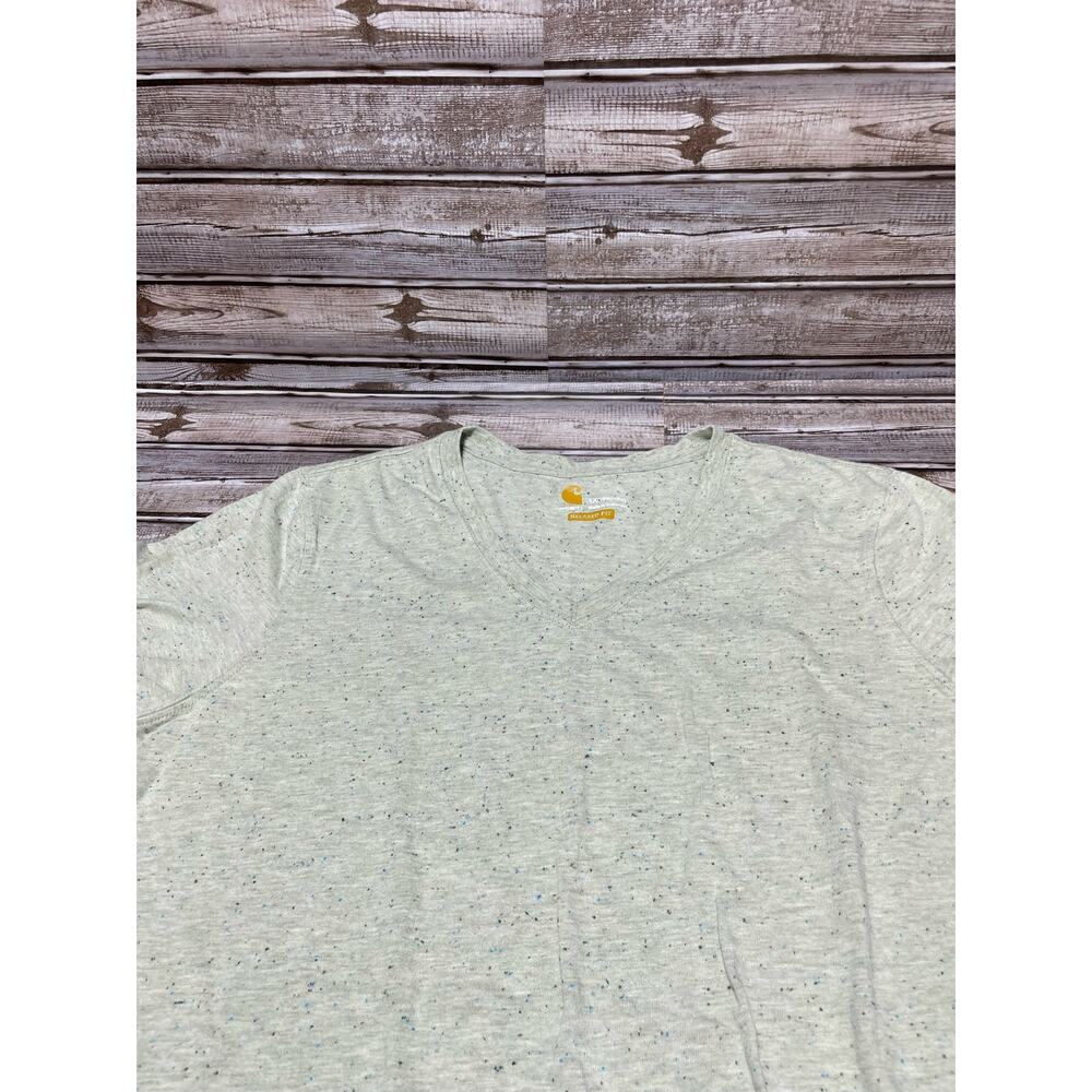 Carhartt Women’s Tee Shirt V Neck‎ Gray Size 1X